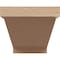 Ekena Millwork 6"W x 12"D x 6"H Wide Burlington Rough Cedar Woodgrain TimberThane Corbel, Primed Tan CORUR06X12X06BURRCPR - alternate 4